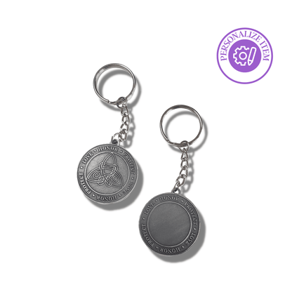 Celtic Knot Pawprint Keychain - Love, Baxter
