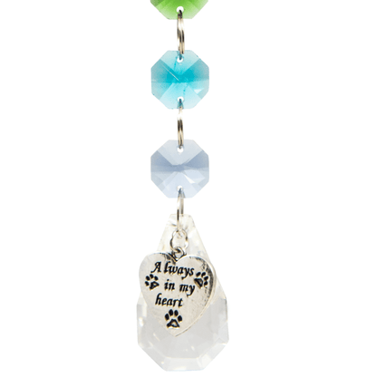 Crystal Rainbow Pet Memorial Suncatcher - Dogs & Cats - Love, Baxter