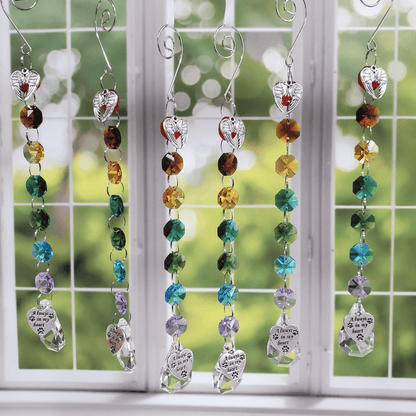 Crystal Rainbow Pet Memorial Suncatcher - Dogs & Cats - Love, Baxter