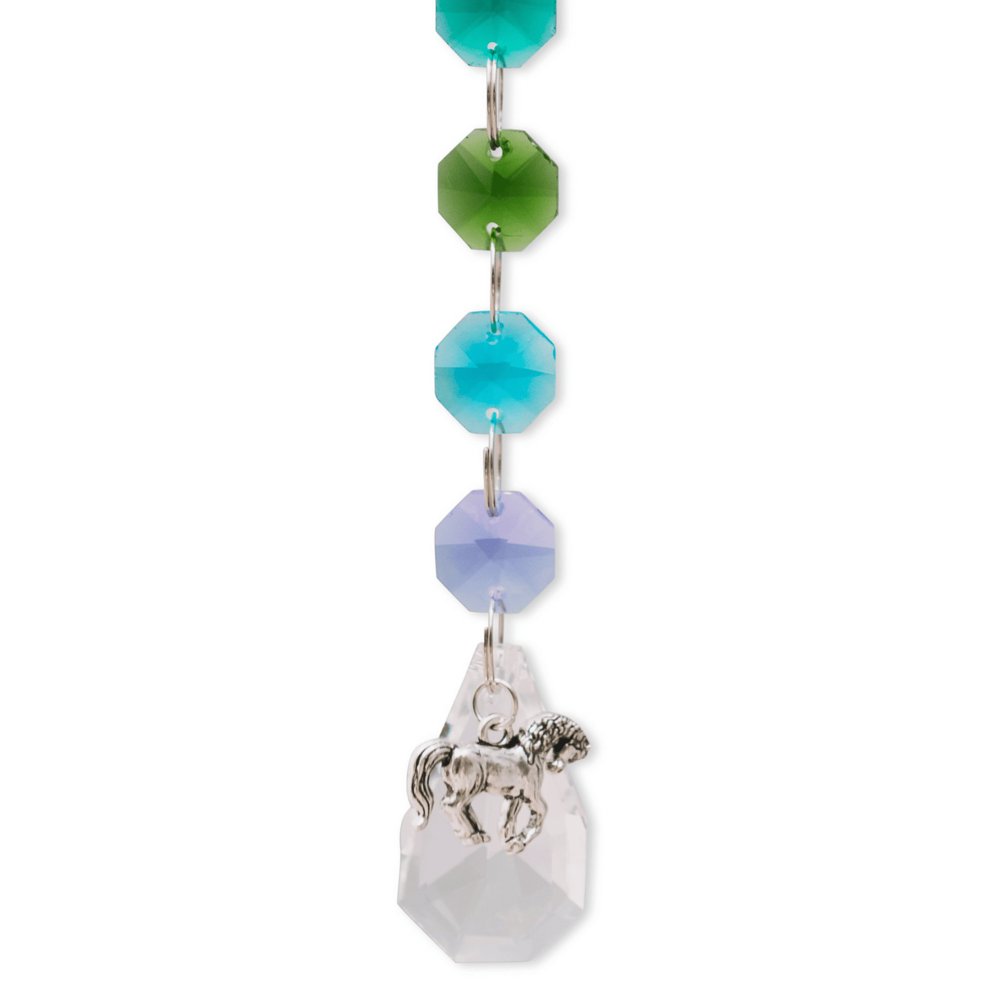 Crystal Rainbow Pet Memorial Suncatcher - Horses - Love, Baxter