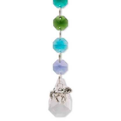 Crystal Rainbow Pet Memorial Suncatcher - Horses - Love, Baxter