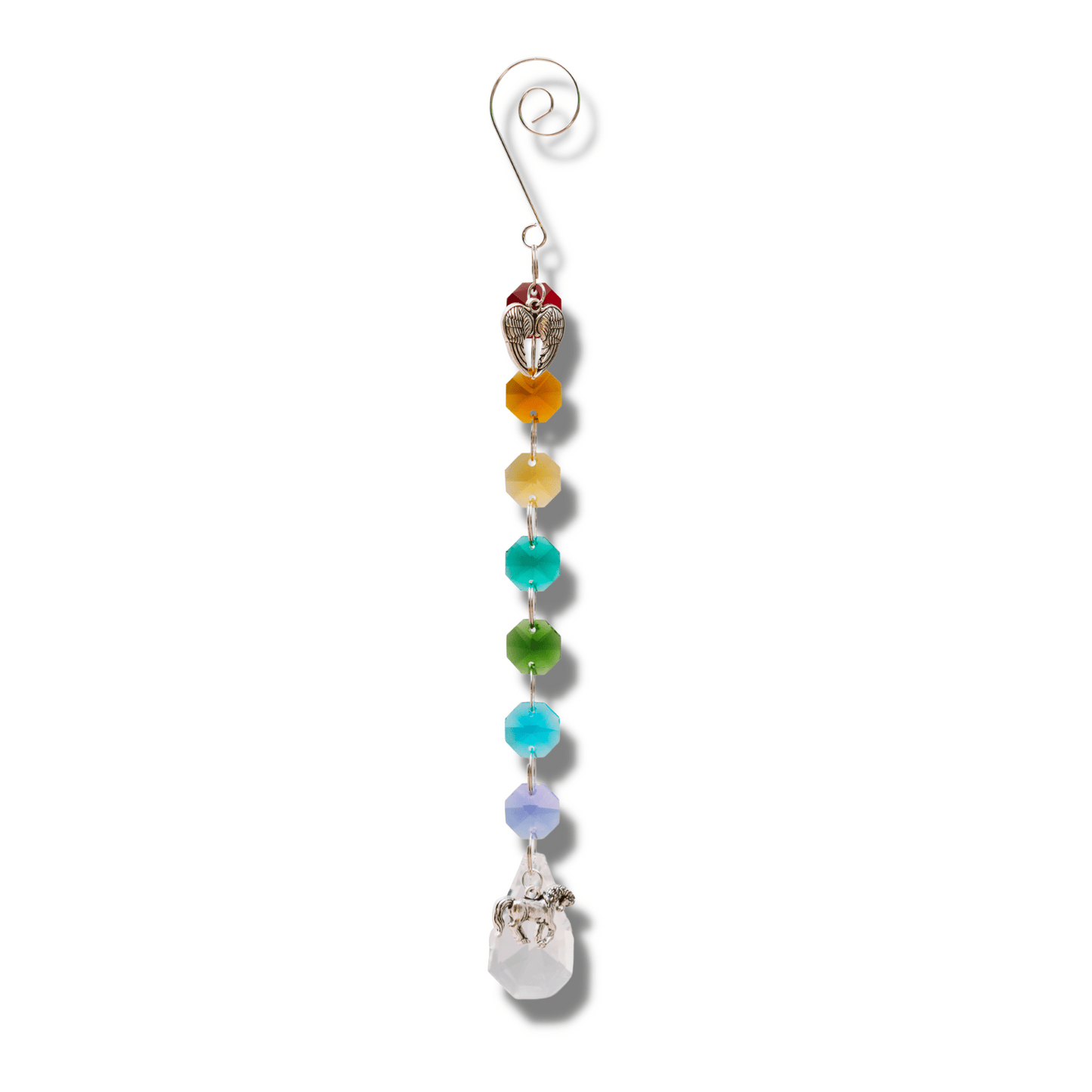 Crystal Rainbow Pet Memorial Suncatcher - Horses - Love, Baxter