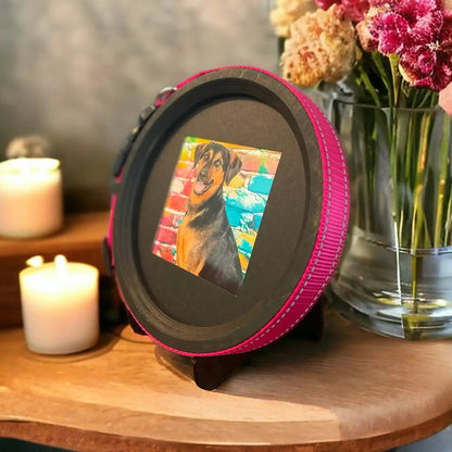 Extra Large Dog Collar Picture Frame - "The Great Dane" - Love, Baxter