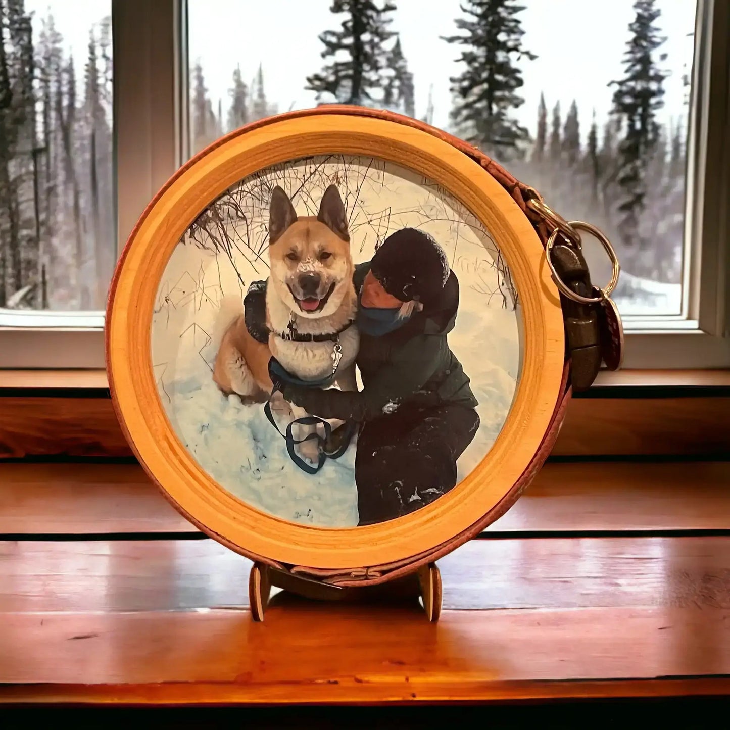 Extra Large Dog Collar Picture Frame - "The Great Dane" - Love, Baxter