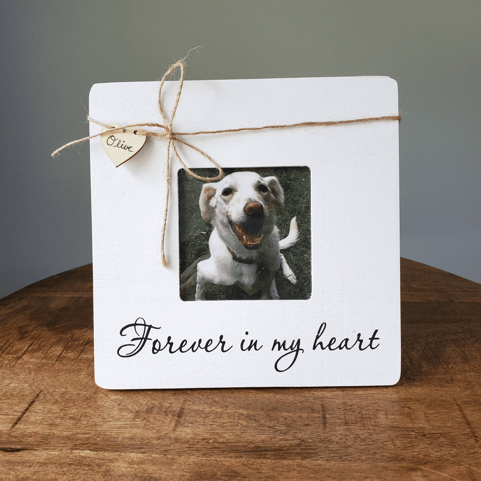 Forever In My Heart Pet Loss Picture Frame - Love, Baxter