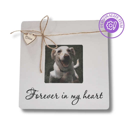 Forever In My Heart Pet Loss Picture Frame - Love, Baxter