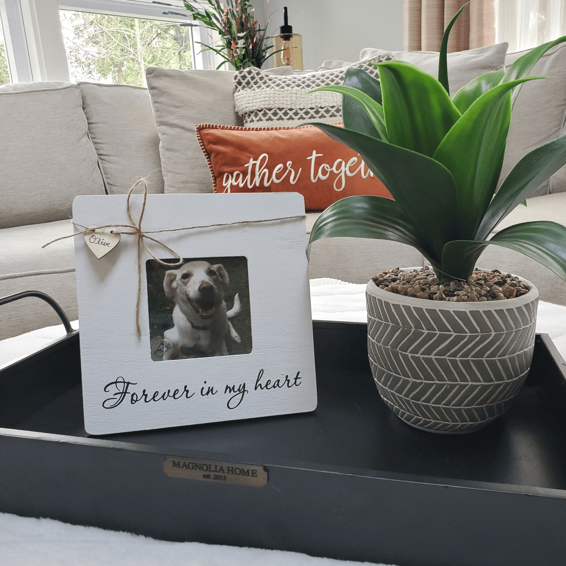 Forever In My Heart Pet Loss Picture Frame - Love, Baxter