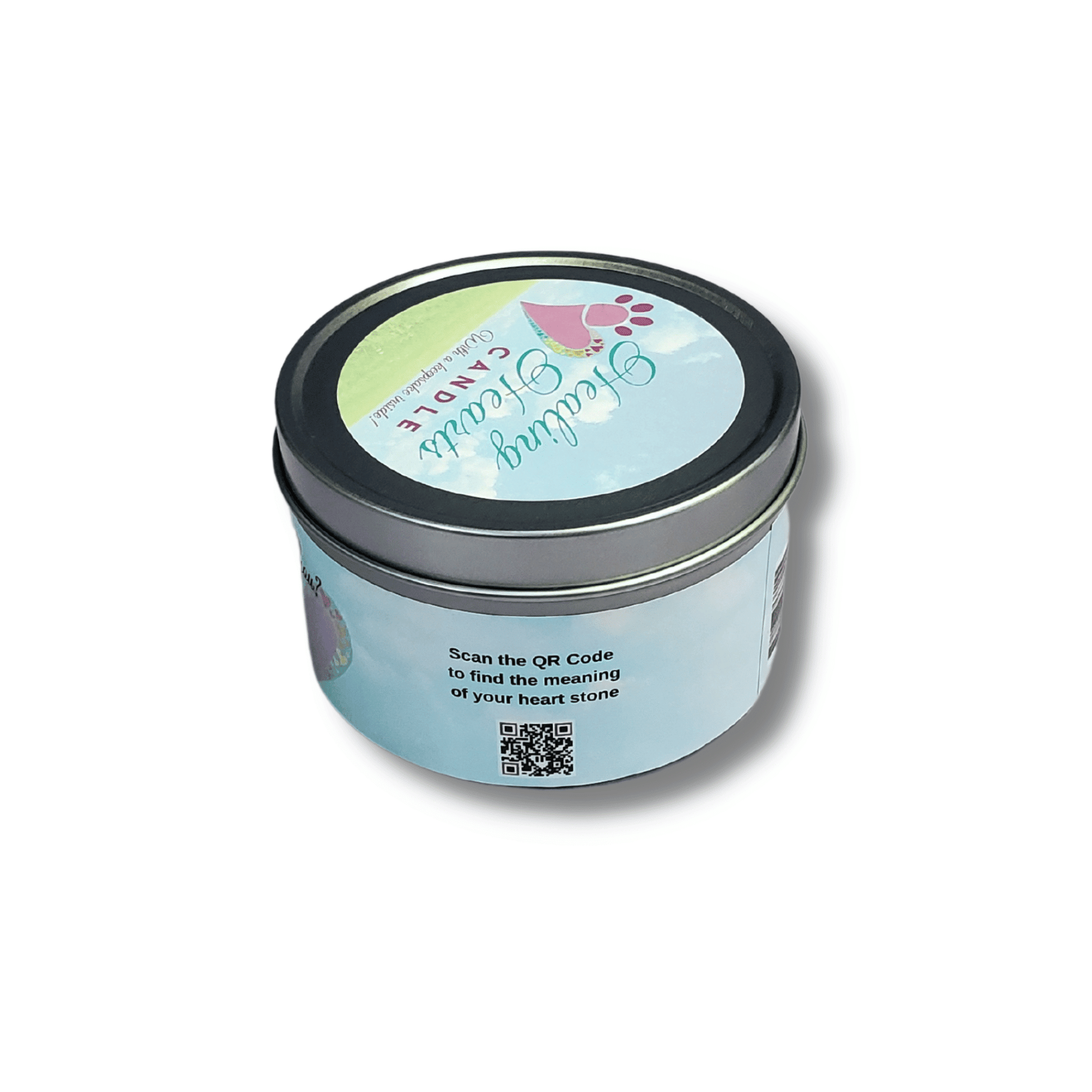 Healing Hearts Pet Memorial Candle with Keepsake Heart Stone - Love, Baxter