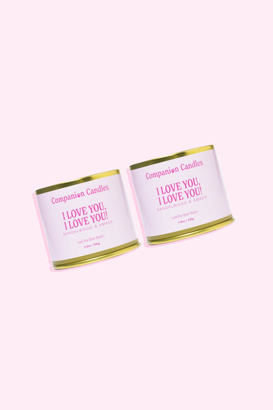 I Love You Double Time Pet - Safe Candle - Love, Baxter
