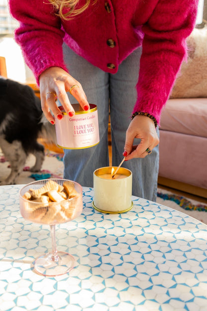 I Love You, I Love You! Pet - Safe Candle - Love, Baxter