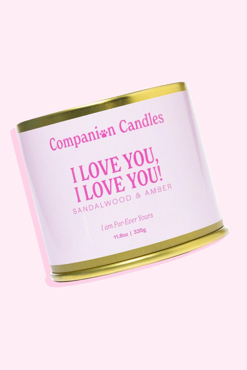I Love You, I Love You! Pet - Safe Candle - Love, Baxter