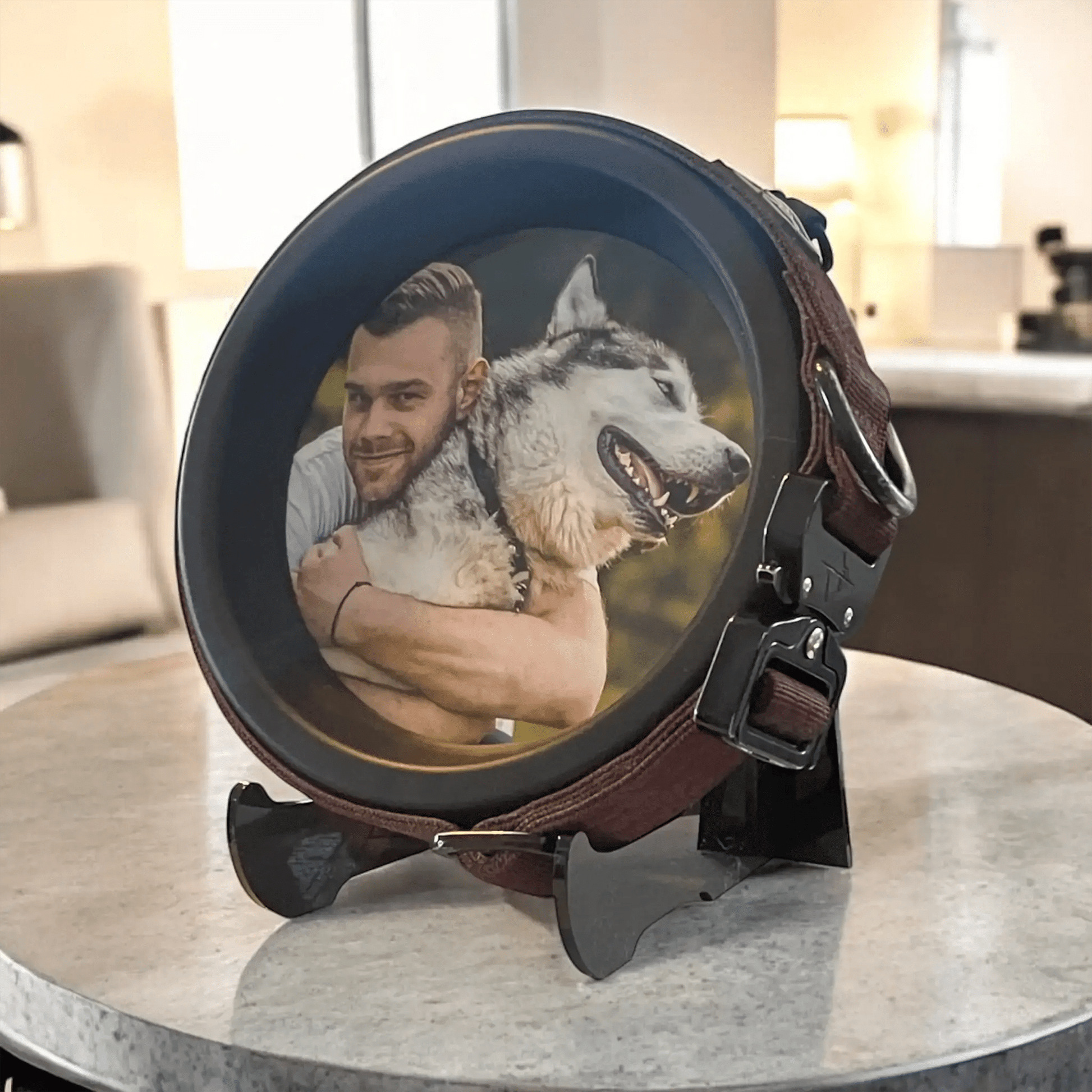Large Dog Collar Picture Frame - "The Labrador" - Love, Baxter