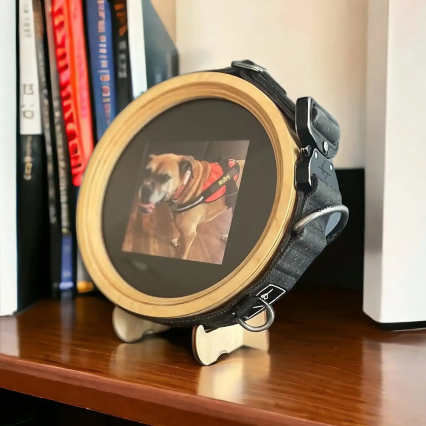 Large Wood Display Picture Frame Stand - Love, Baxter
