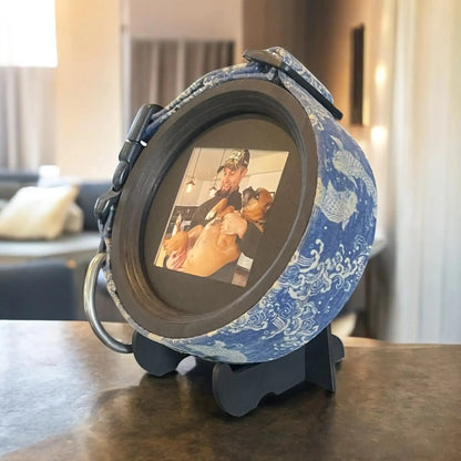 Medium Dog Collar Picture Frame - "The Beagle" - Love, Baxter