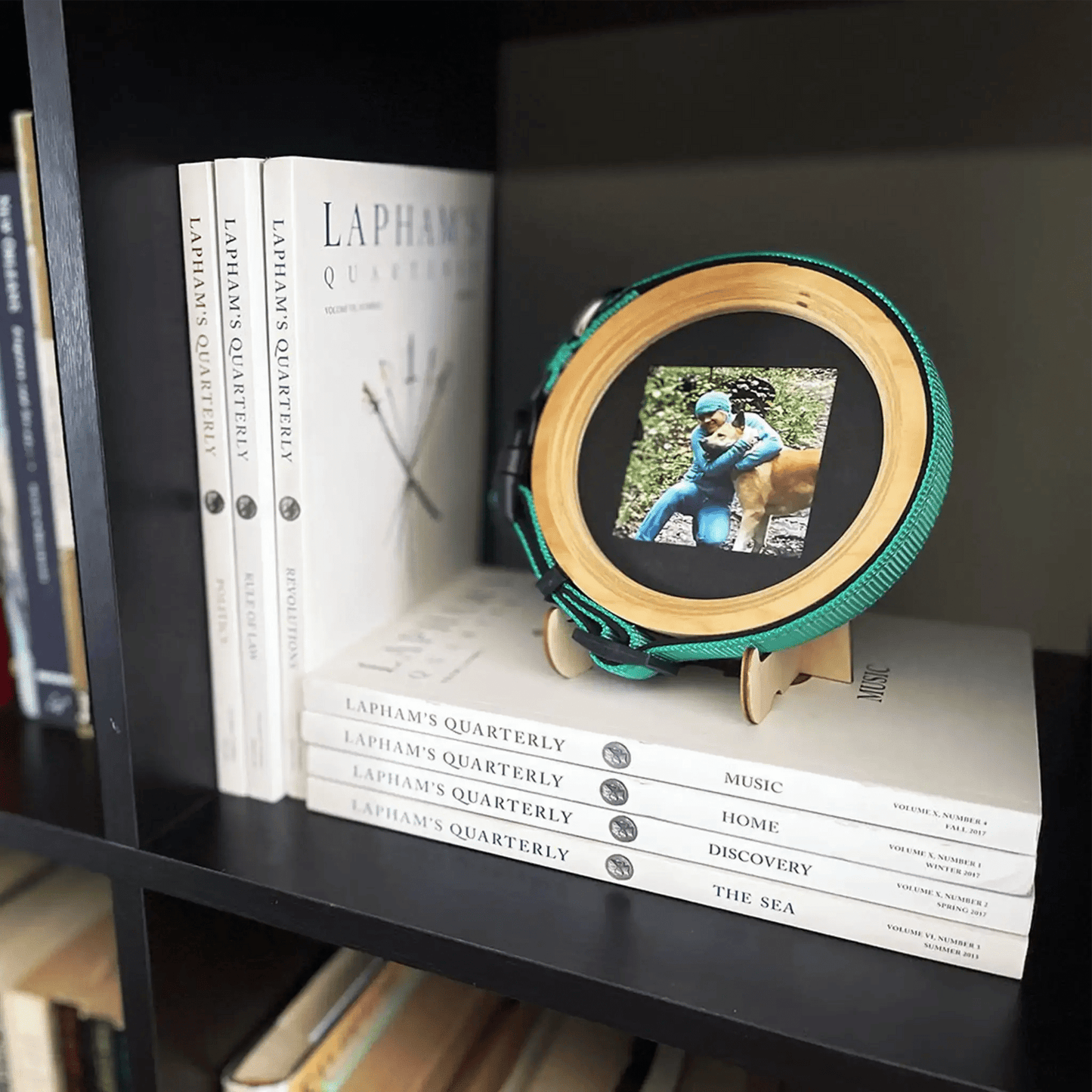 Medium Dog Collar Picture Frame - "The Beagle" - Love, Baxter