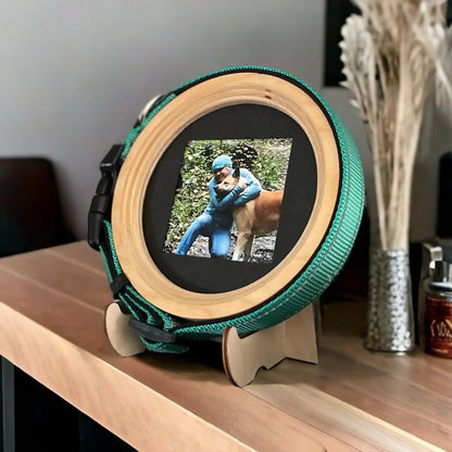 Medium Dog Collar Picture Frame - "The Beagle" - Love, Baxter