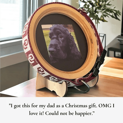 Medium Dog Collar Picture Frame - "The Beagle" - Love, Baxter