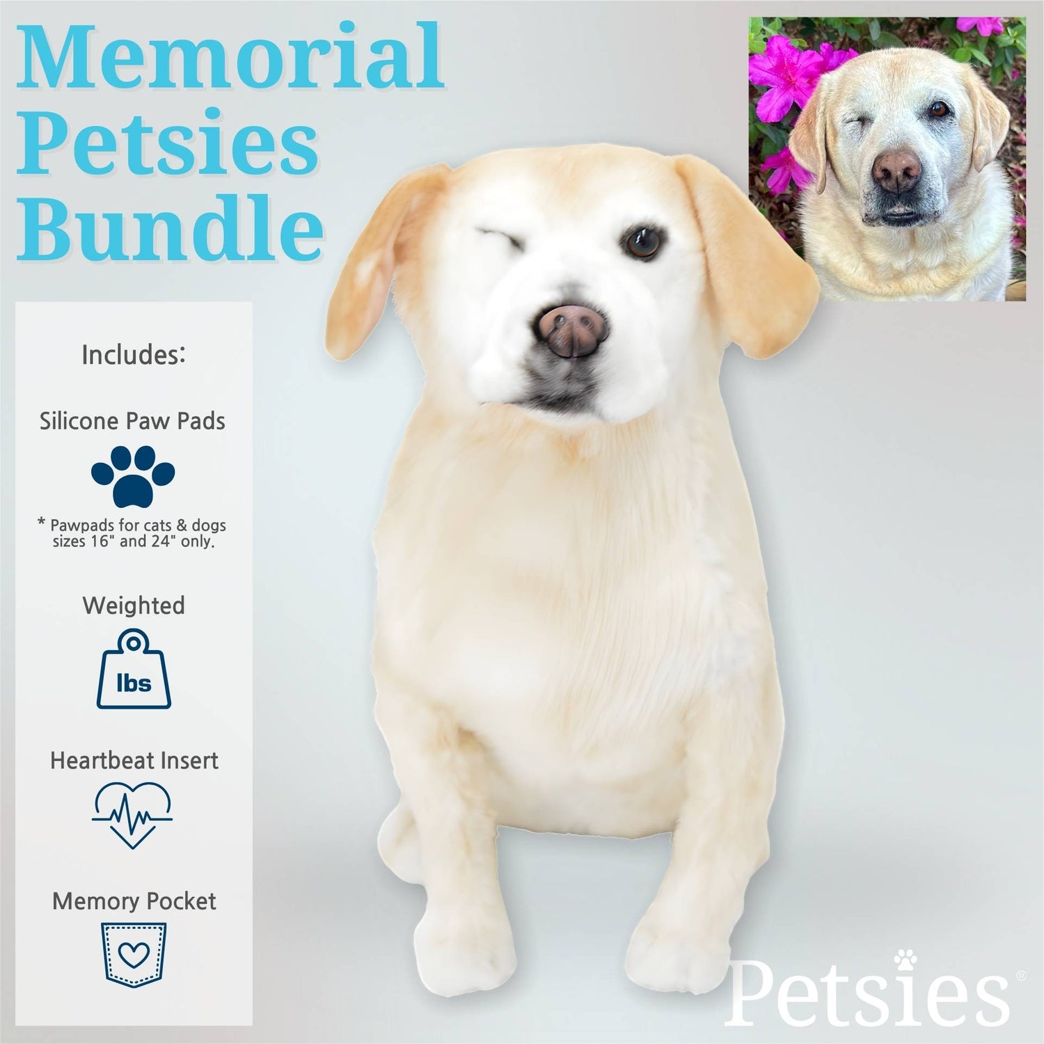 Memorial Petsies Forevers Stuffed Animal - Love, Baxter