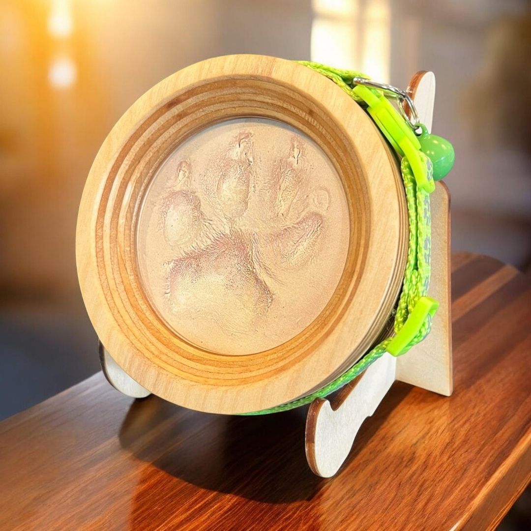 Paw Print & Collar Pet Memorial Frame Kit - Love, Baxter