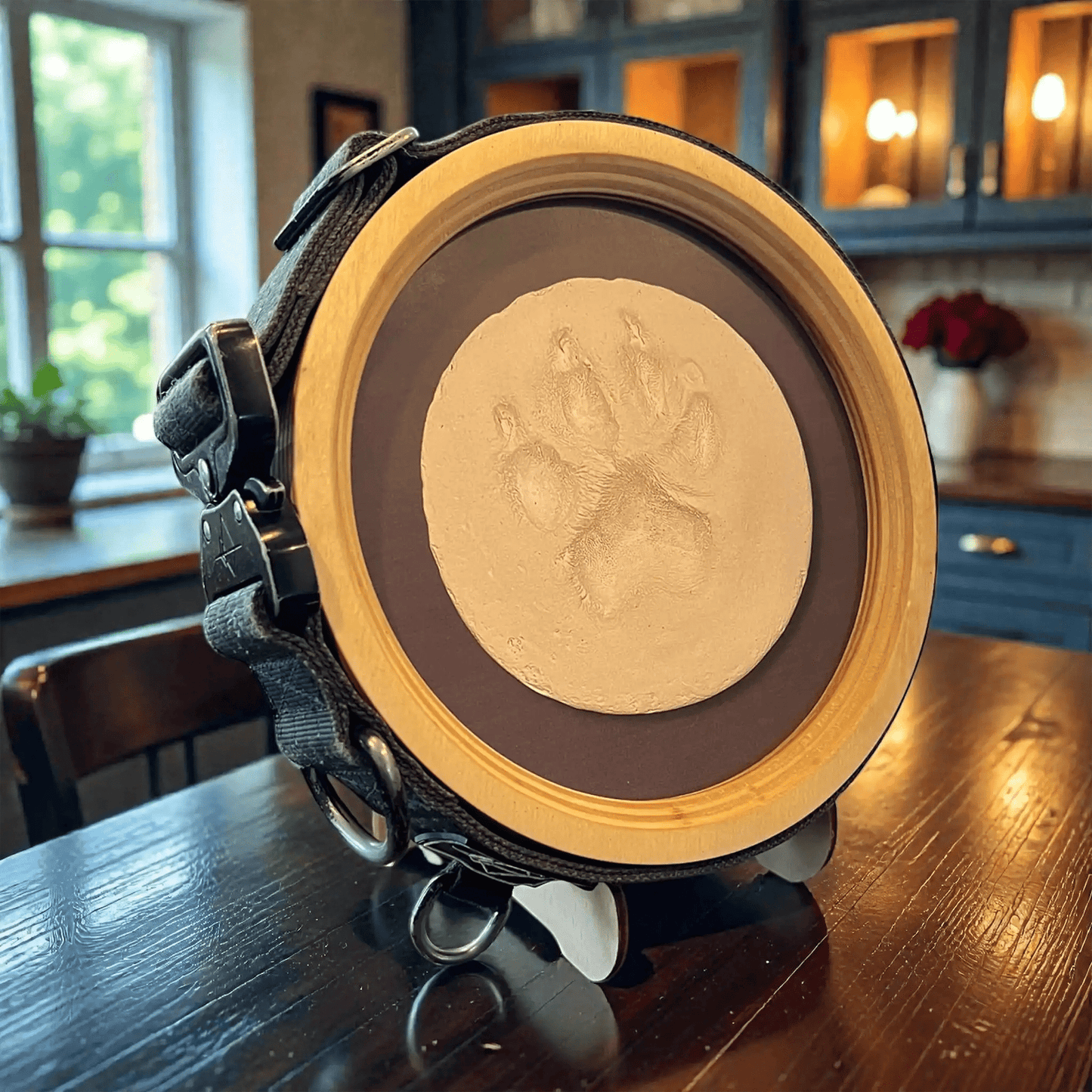 Paw Print & Collar Pet Memorial Frame Kit - Love, Baxter