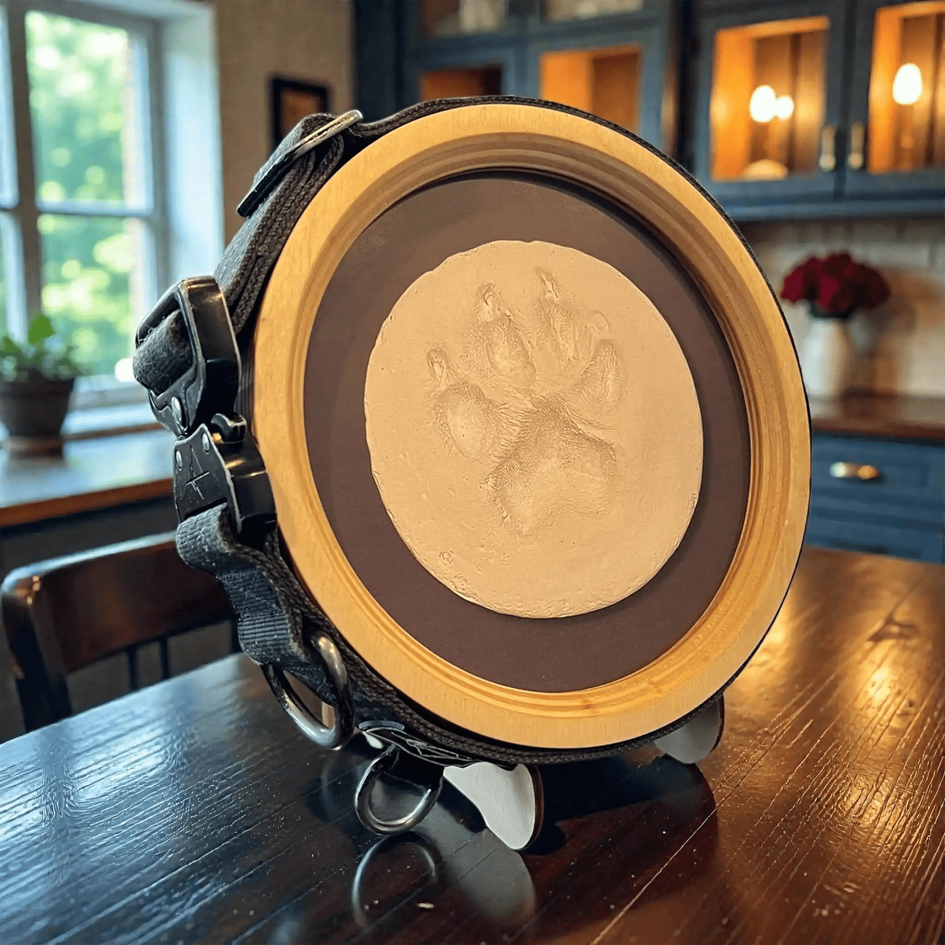 Paw Print & Collar Pet Memorial Frame Kit - Love, Baxter