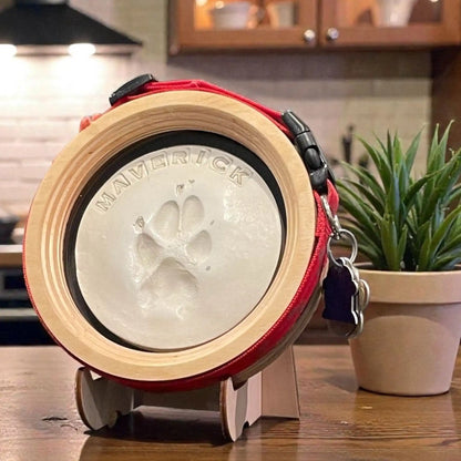 Paw Print & Collar Pet Memorial Frame Kit
