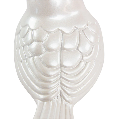 The Lucy Songbird Keepsake Pet Urn in Pearl White