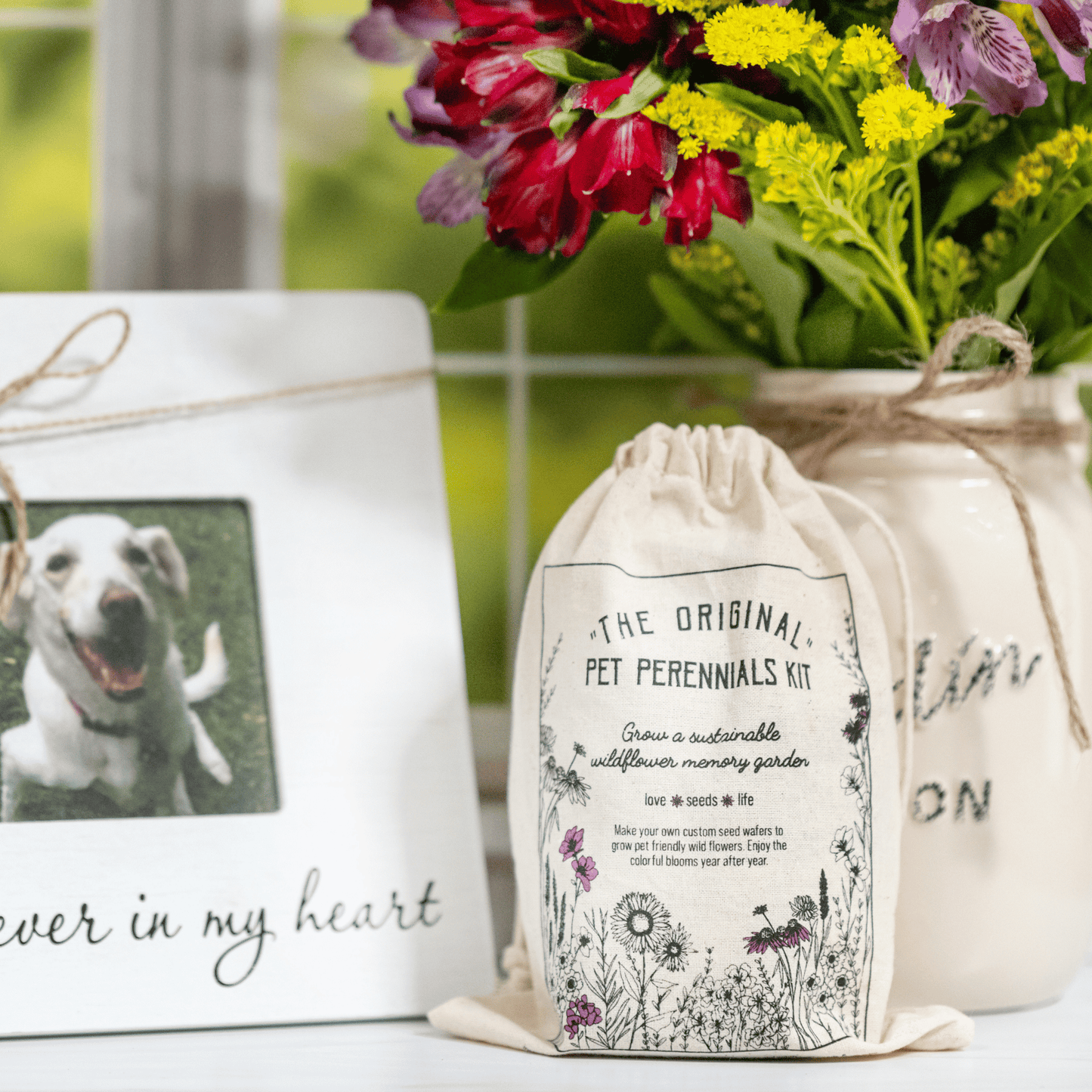 Pet Memorial Garden Kit - Dogs and Cats - Love, Baxter