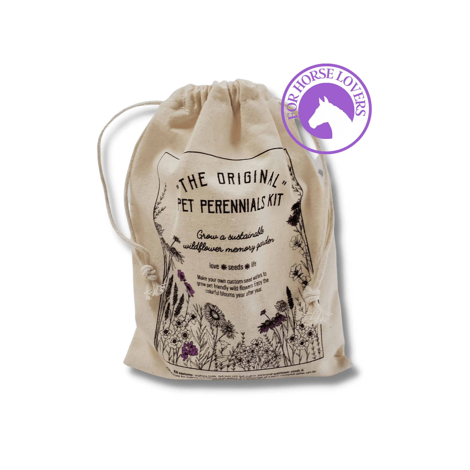 Pet Memorial Garden Kit - Horses - Love, Baxter