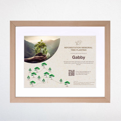 Pet Memorial Tree Grove (100 Trees) - Love, Baxter