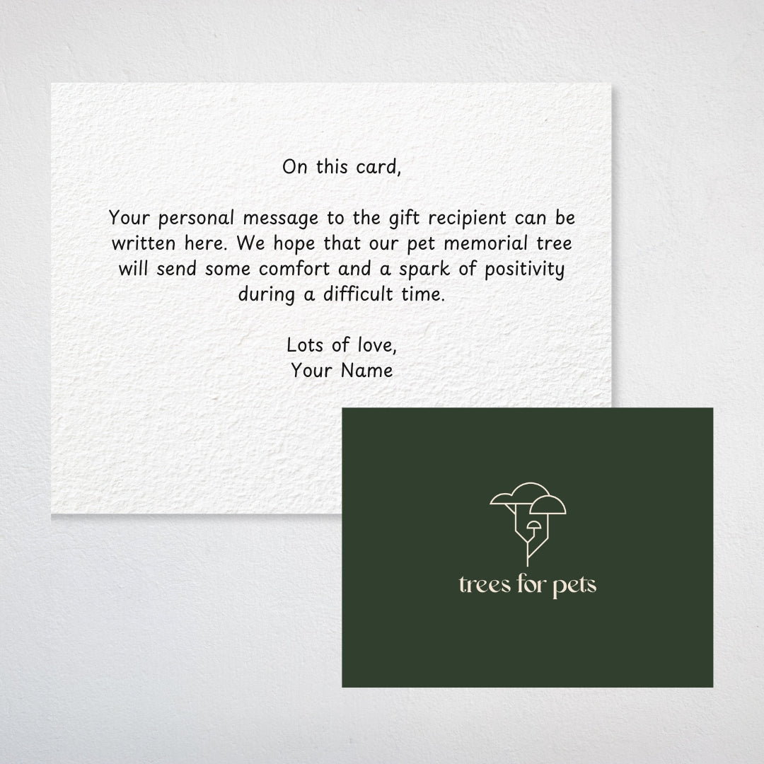Pet Memorial Tree Grove (100 Trees) - Love, Baxter