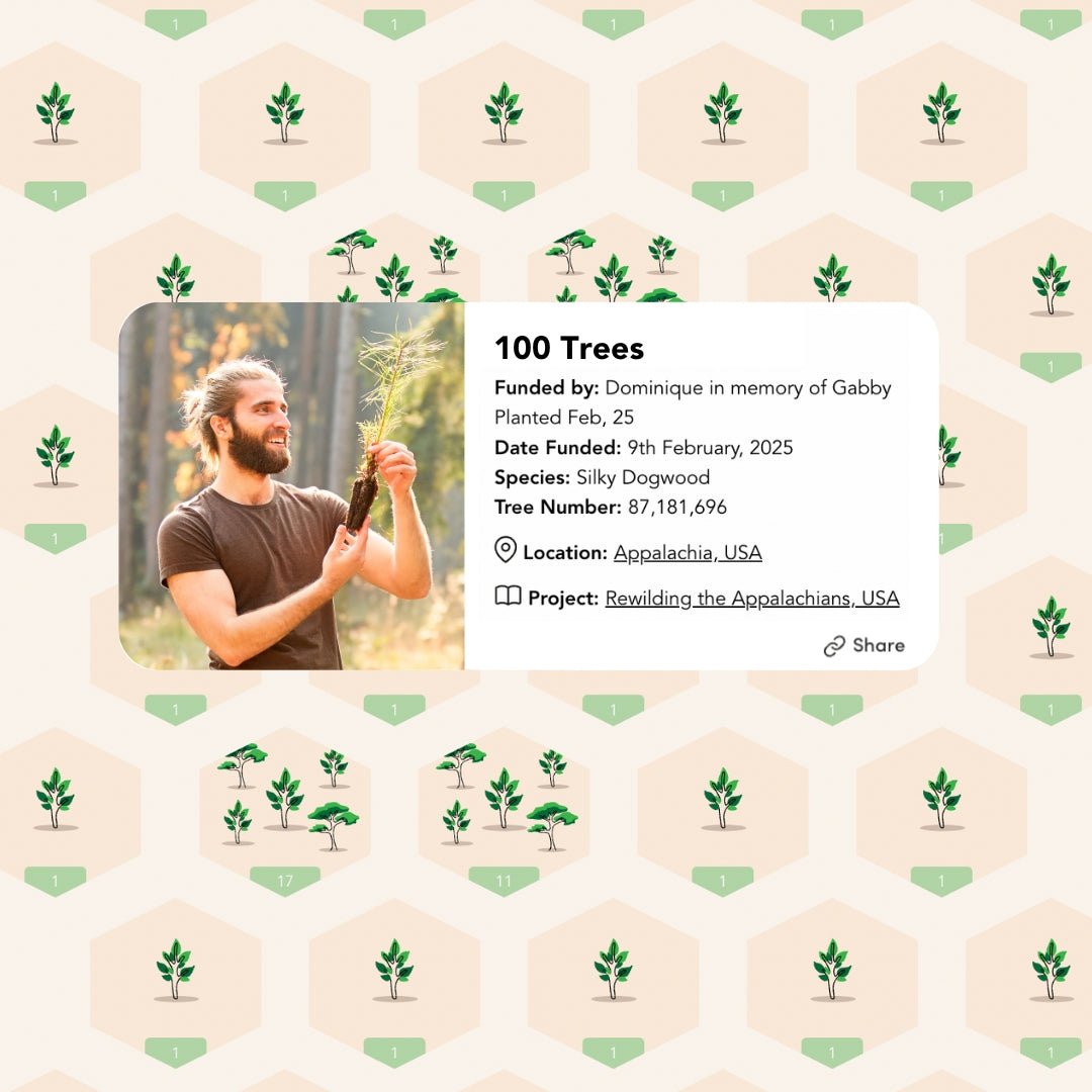 Pet Memorial Tree Grove (100 Trees) - Love, Baxter