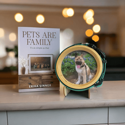 Pets Are Family Book & Collar Picture Frame Bundle - Love, Baxter