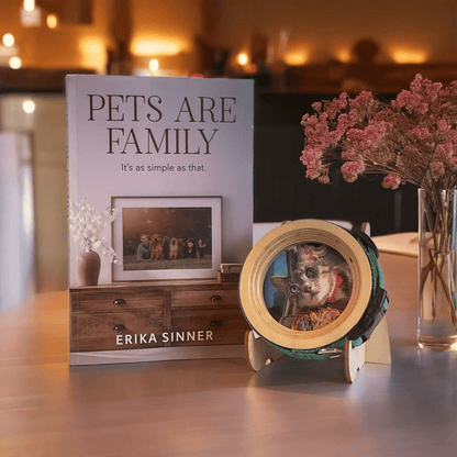 Pets Are Family Book & Collar Picture Frame Bundle - Love, Baxter