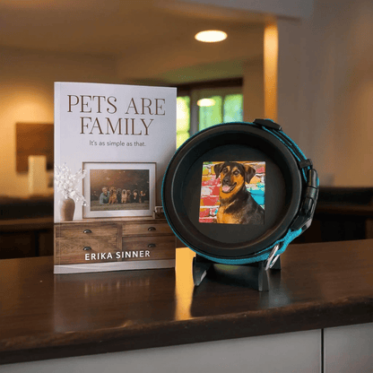 Pets Are Family Book & Collar Picture Frame Bundle - Love, Baxter