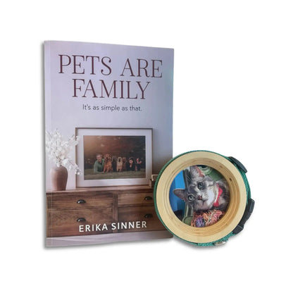 Pets Are Family Book & Collar Picture Frame Bundle - Love, Baxter