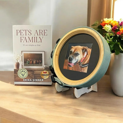 Pets Are Family Book & Collar Picture Frame Bundle - Love, Baxter