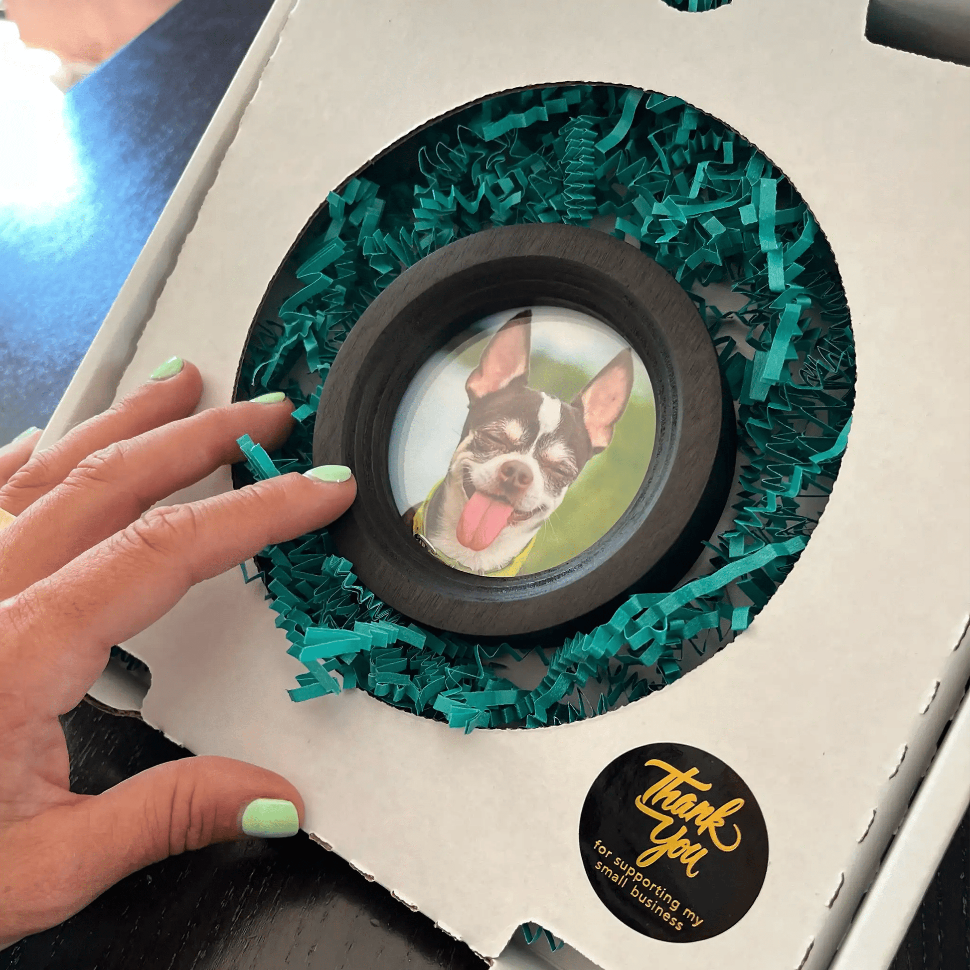 Small Dog Collar Picture Frame - "The Chihuahua" - Love, Baxter
