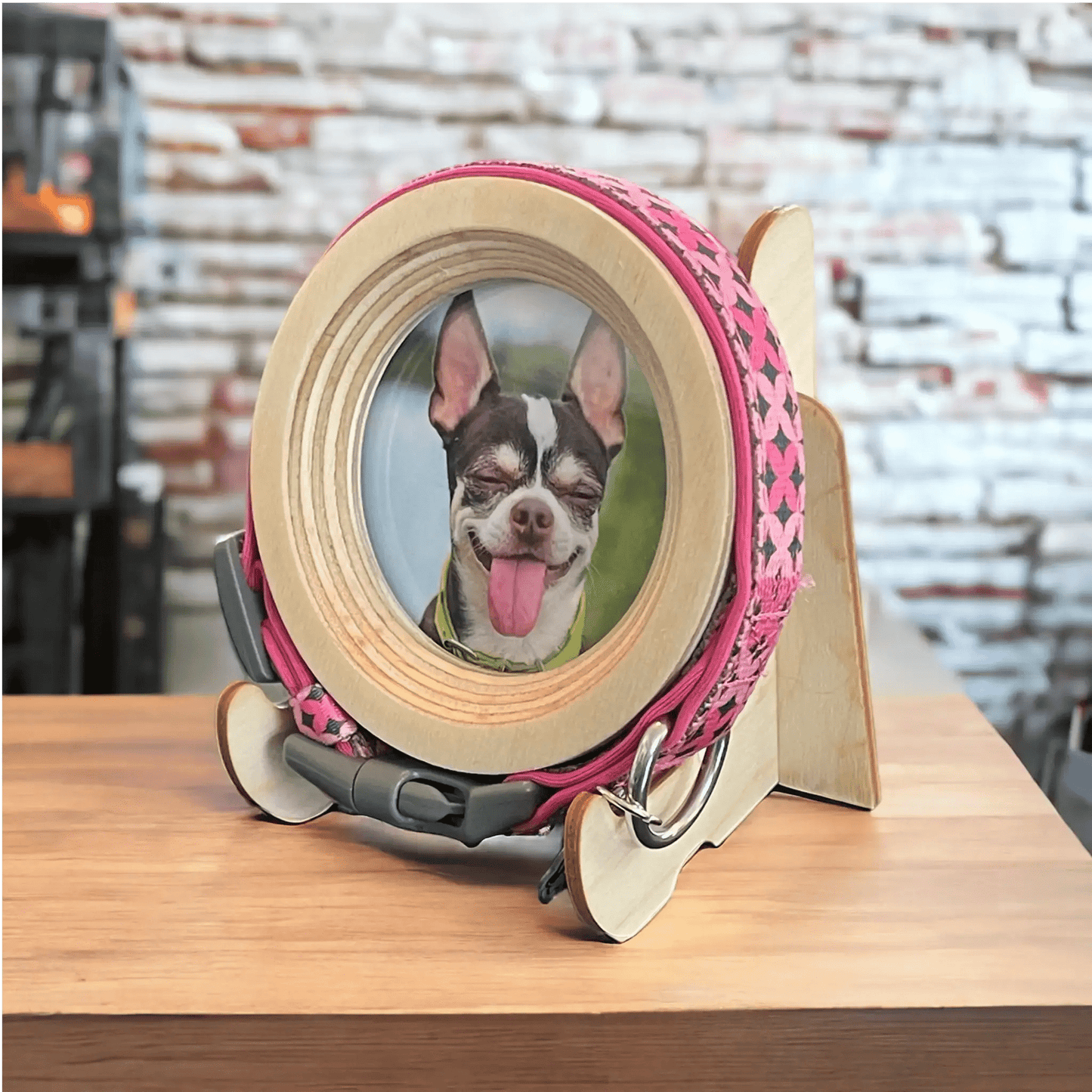 Small Wood Display Picture Frame Stand - Love, Baxter