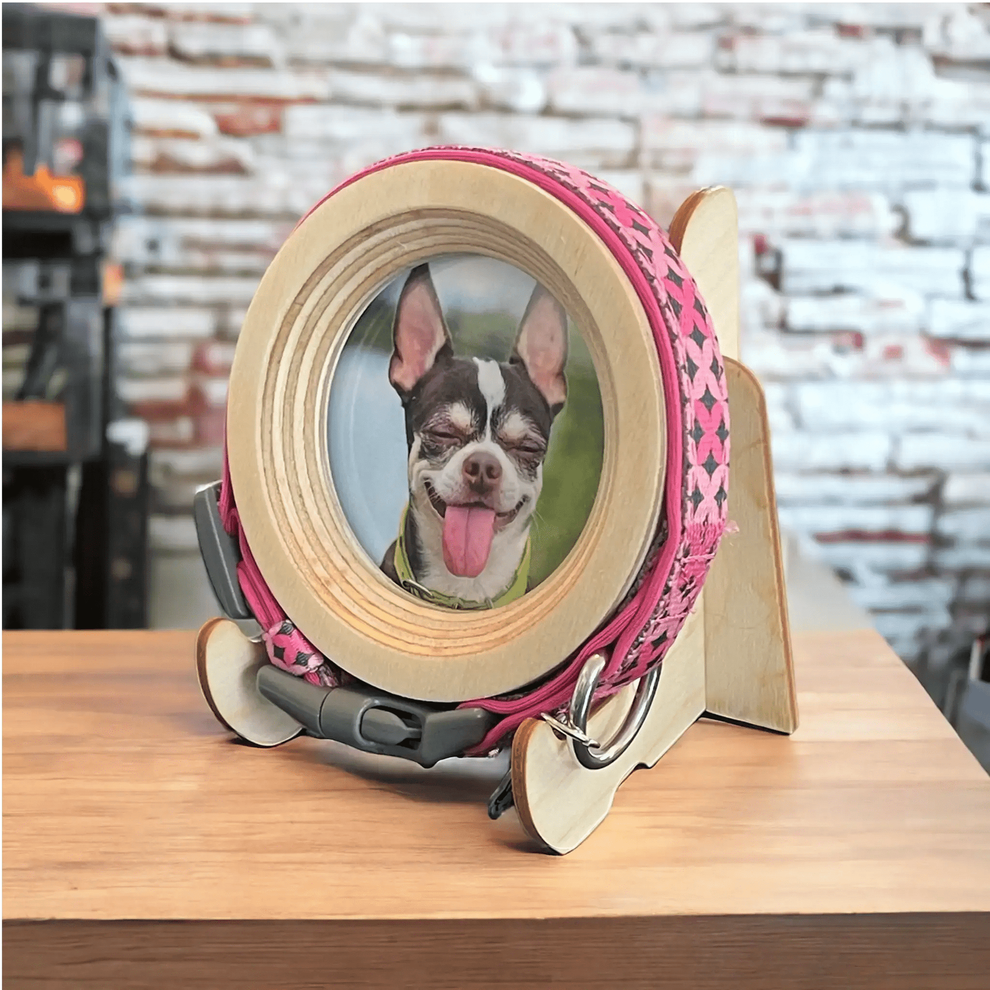 Small Wood Display Picture Frame Stand - Love, Baxter