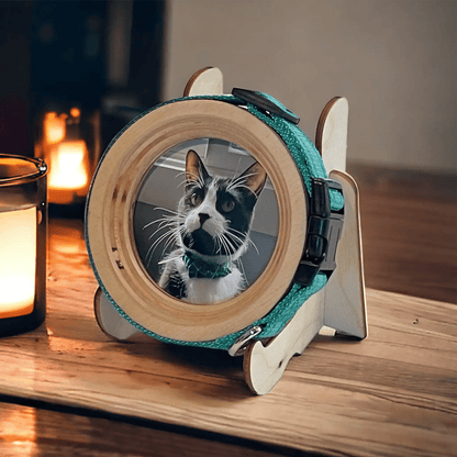 Small Wood Display Picture Frame Stand - Love, Baxter