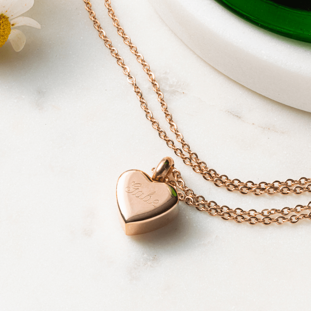 The Amore Pet Cremation Necklace - Love, Baxter