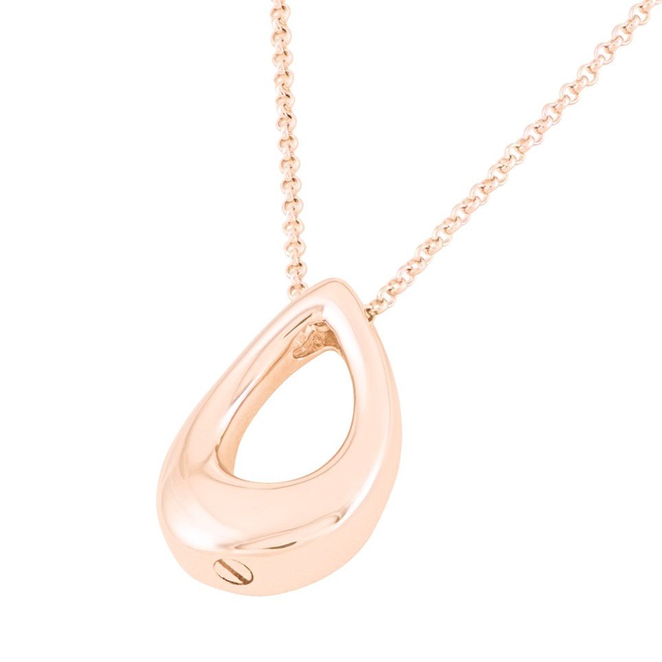The Hollow Teardrop Pet Cremation Necklace - Love, Baxter