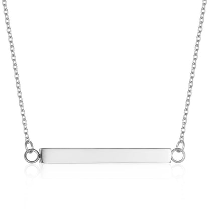 The Horizontal Bar Pet Cremation Necklace - Love, Baxter