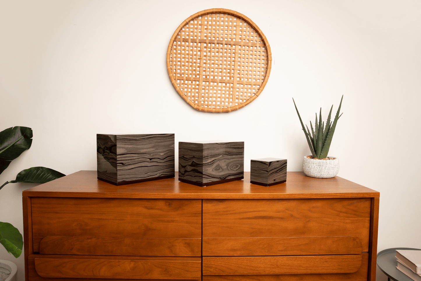 The Hudson Pet Urn in Striped Brown - Love, Baxter