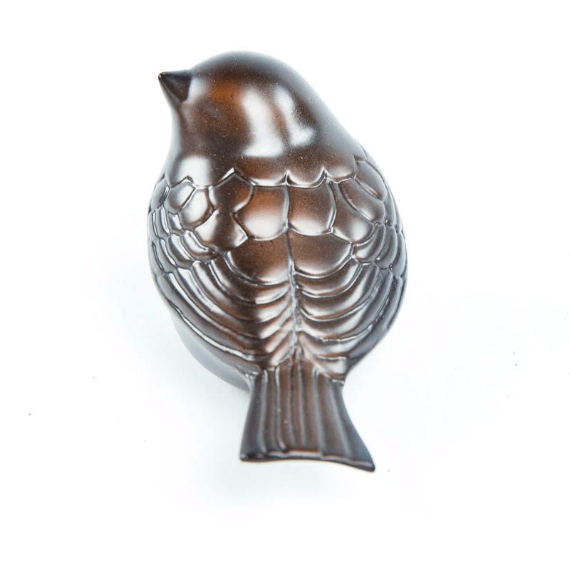 The Lucy Songbird Keepsake Pet Urn in Bronze - Love, Baxter
