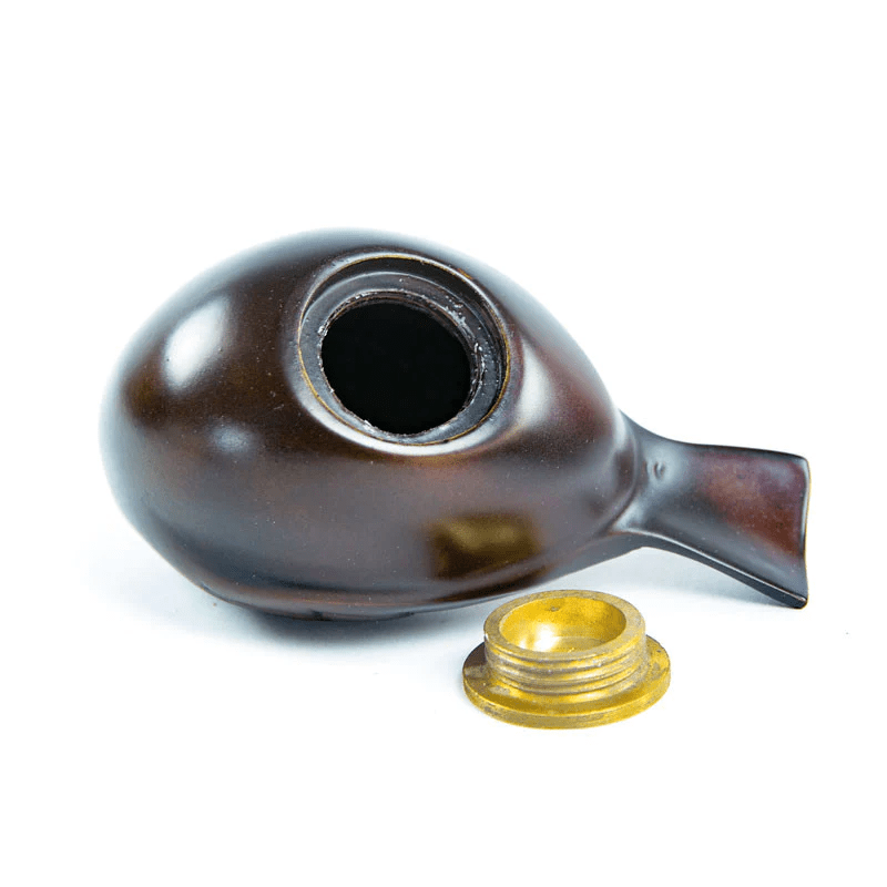 The Lucy Songbird Keepsake Pet Urn in Bronze - Love, Baxter