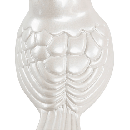 The Lucy Songbird Keepsake Pet Urn in Pearl White - Love, Baxter
