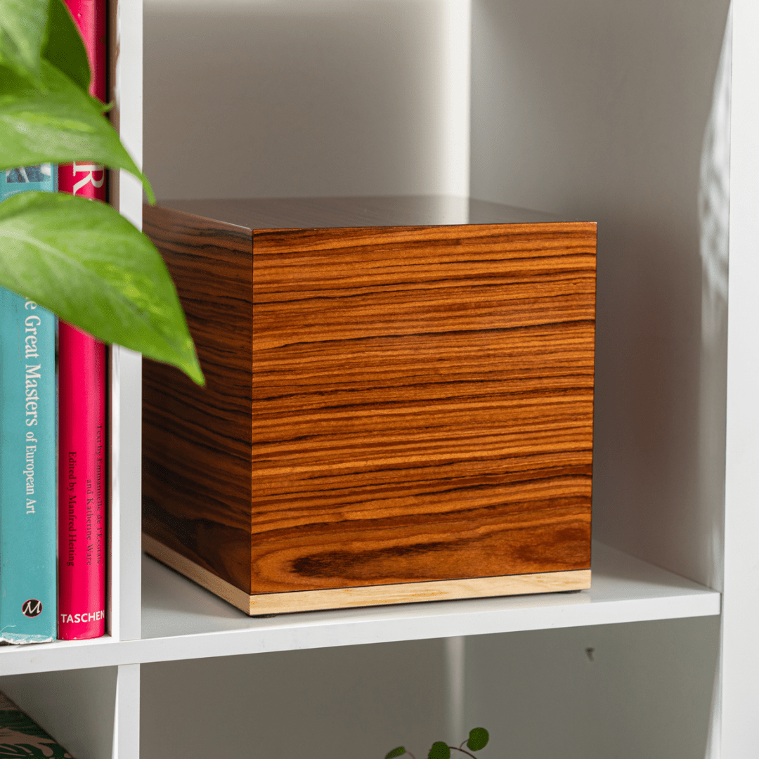 The Madison Pet Urn in Warm Brown - Love, Baxter