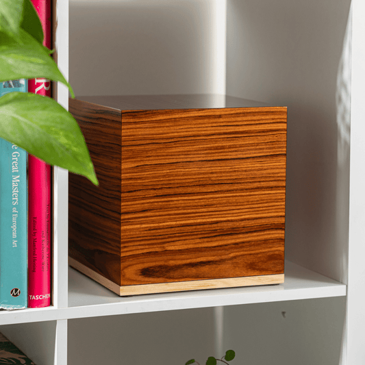 The Madison Pet Urn in Warm Brown - Love, Baxter